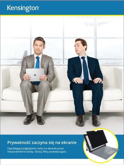 Filtr prywatyzujący, 2-stronny, zdejmowany, do monitora, 24 cale, 16:10