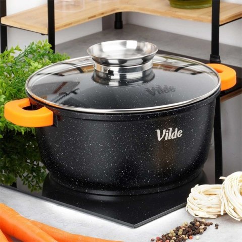 GARNEK GRANITOWY 4L 24cm Z POKRYWĄ Z AROMATYZEREM TERRUNA 199105