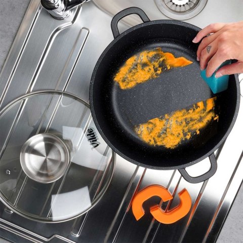 GARNEK GRANITOWY 4L 24cm Z POKRYWĄ Z AROMATYZEREM TERRUNA 199105