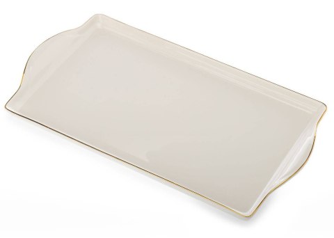 Serwis kawowy Noah White Gold Komplet wykonany z ceramiki w kolorze biało-złotym. Zestaw zawiera 4 Filiżanki, dzbanek, 4 łyżeczk