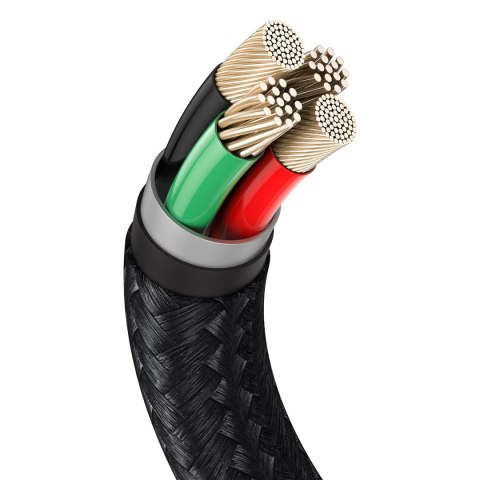 Baseus kabel Cafule Metal USB - Lightning 2,4A 0,25 m czarny