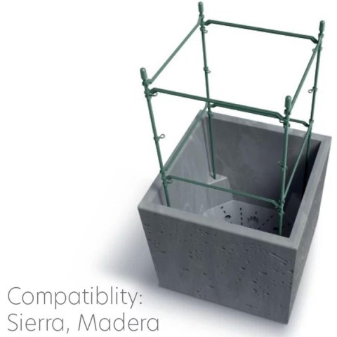 DONICZKA SIERRA SQUARE BETON EFFECT 39x39CM ANTRACYT
