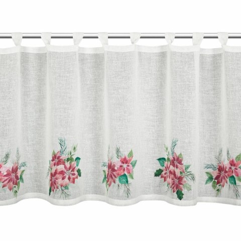 Zazdrostka świąteczna 60x150 cm biała kwiat