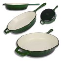 EMALIOWANA PATELNIA ŻELIWNA 26cm HAGE ZIELONA