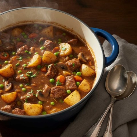 EMALIOWANY GARNEK ŻELIWNY 22cm 3L HAGE NIEBIESKI