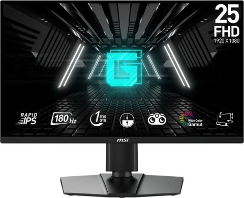 Monitor MSI G255PF E2 (24.5" /Rapid IPS /180Hz /1920 x 1080 /Czarny)
