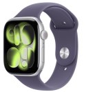 Watch Series 11 GPS+Cellular koperta 46 mm z aluminium w kolorze srebrnym, pasek sportowy w kolorze mlecznego fioletu - rozmiar 