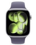 Watch Series 11 GPS+Cellular koperta 46 mm z aluminium w kolorze srebrnym, pasek sportowy w kolorze mlecznego fioletu - rozmiar 