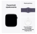 Watch Series 11 GPS+Cellular koperta 46 mm z aluminium w kolorze srebrnym, pasek sportowy w kolorze mlecznego fioletu - rozmiar 