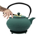 ZAPARZACZ ŻELIWNY DZBANEK ZIELONY 1,4L Z FILTREM i FILIŻANKAMI PREZENT