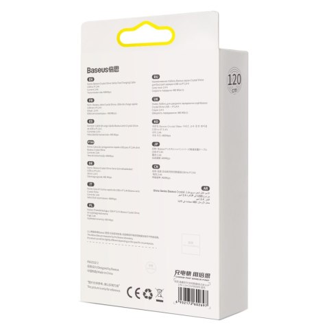 Kabel BASEUS Crystal Shine USB-A-Lightning 1.2m (niebieski)