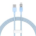 Kabel szybko ładujący Baseus Explorer USB do Lightning 2.4A 1M (niebieski)