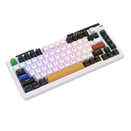 Bezprzewodowa klawiatura mechaniczna Royal Kludge KZZI K75 pro RGB, Moment Switch (czarno-biała) (QWERTY)