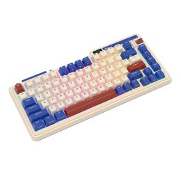 Bezprzewodowa klawiatura mechaniczna Royal Kludge KZZI K75 pro RGB, Moment Switch (retro-niebieska) (QWERTY)