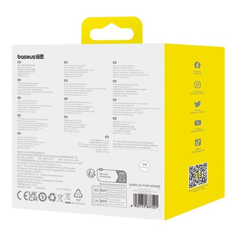 Bezprzewodowy głośnik AeQur V2 (fioletowy)