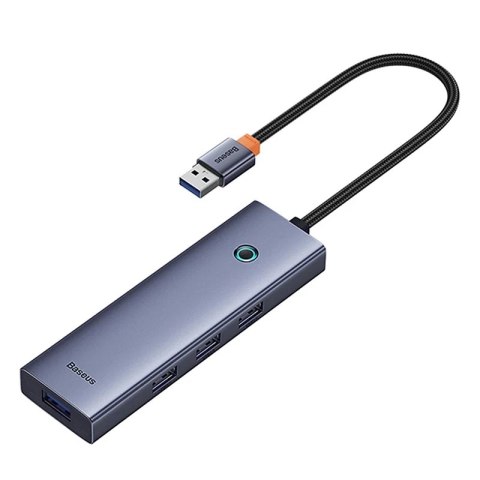 Hub 4w1 Baseus UltraJoy USB-A do 4xUSB 3.0 (szary)
