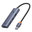 Hub 4w1 Baseus UltraJoy USB-A do 4xUSB 3.0 (szary)