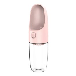 Butelka podróżna z pojemnikiem dla zwierząt Dogness D02 (Różowa)