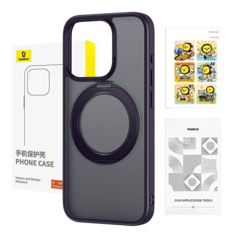 Etui BASEUS SkyRing Magnetic iPhone 14 Pro Max (fioletowe)