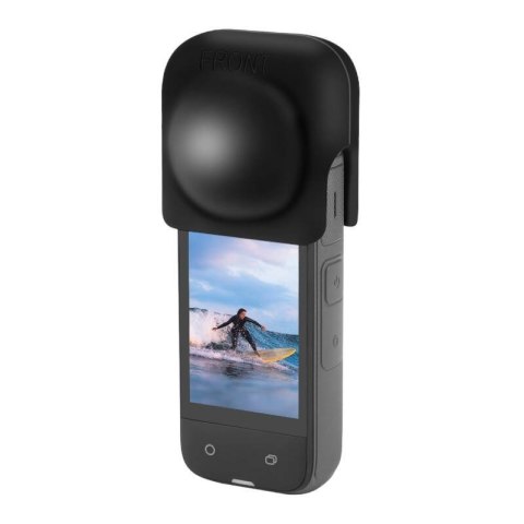 Osłona obiektywu silikonowa PULUZ do Insta360 X4/X5 (czarna)