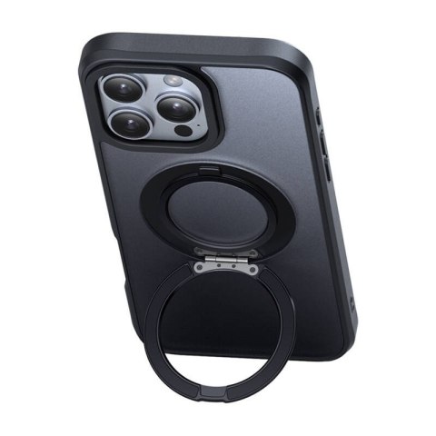 Etui MCDODO PC-4933 do iPhone 16 Pro Max MagSafe stojak (czarne)