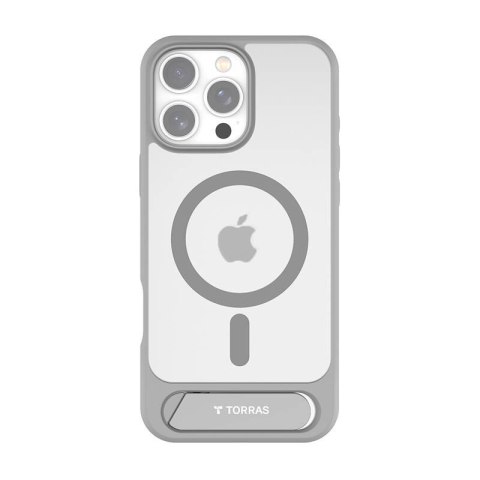 Etui magnetyczne TORRAS Pstand Series iPhone 16 Pro Max (szare)