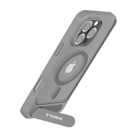 Etui magnetyczne TORRAS Pstand Series iPhone 16 Pro Max (szare)