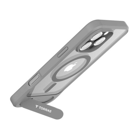 Etui magnetyczne TORRAS Pstand Series iPhone 16 Pro Max (szare)