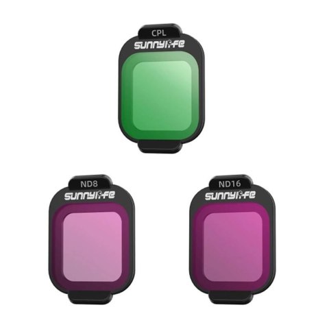 Zestaw filtrów SUNNYLIFE CPL+ND8+ND16 DJI Flip