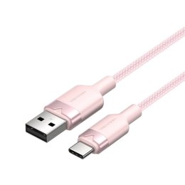 Kabel USB 2.0 A do USB-C 3A Vention CTNPF 1M (różowy)