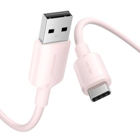 Kabel VENTION CTQPF USB-A-USB-C 1m (różowy)