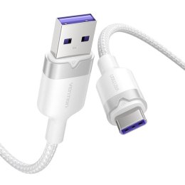 Kabel USB 2.0 A do USB-C 6A Vention CTOWF 1M (biały)
