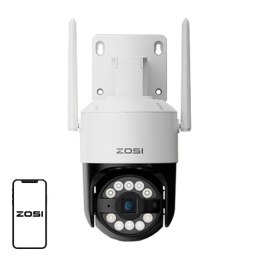 Kamera zewnętrzna IP ZOSI C296 WiFi 8MP dual Pan Tilt IP66 + karta microSD 32GB