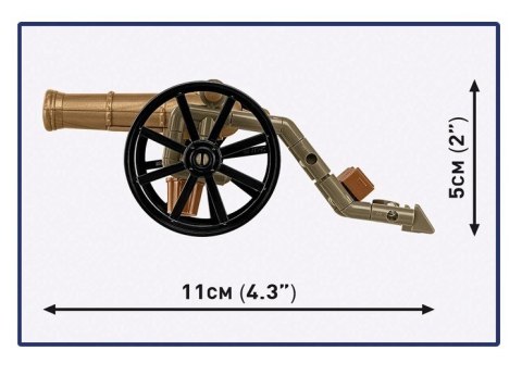 Klocki Francuski artylerzysta z armatą 97 elementów