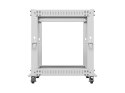 Stojak Open rack 19 cali 12U 600x600-1100 regulowany szary