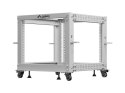 Stojak Open rack 19 cali 9U 600x600-1100 regulowany szary