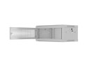 Szafa instalacyjna rack wisząca 19 cali 4U 600x450 drzwi perforowane (flat pack) szara