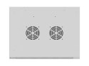 Szafa instalacyjna rack wisząca 19 cali 9U 600x450 drzwi perforowane (flat pack) szara
