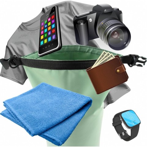 TORBA PLECAK WOREK WODOSZCZELNY 10L SZARY