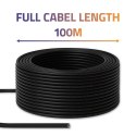 Kabel patchcord sieciowy skrętka UTP | CAT6 | High speed 1Gb/s | LAN | 100m | Czarny