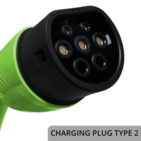 Mobilna ładowarka do samochodu elektrycznego EV z regulacją 2w1 Typ2 | 3.5kW | 230V | Wi-Fi | TUYA | SMART LIFE | LCD | 5m