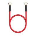 Przewód akumulatorowy z końcówkami konektorowymi M8 | Kabel z oczkiem 8mm | 60cm | Czerwony
