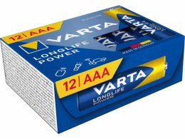 BATERIE ALKALICZNE VARTA R3 (AAA) LONGLIFE POWER 12szt NEW