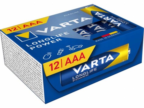 BATERIE ALKALICZNE VARTA R3 (AAA) LONGLIFE POWER 12szt NEW