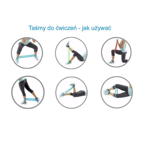 GUMA TAŚMA OPOROWA POWER BAND 5-12KG CZERWONA ENERO FIT