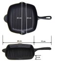 PATELNIA ŻELIWNA GRILLOWA HAGE 26 x 26cm INDUKCJA