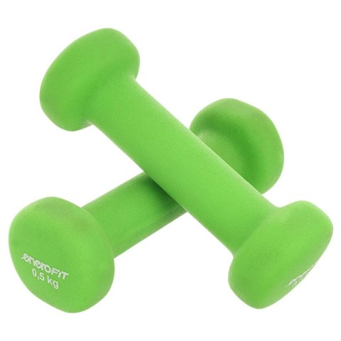 ZESTAW HANTLI NEOPRENOWYCH 2x0,5KG ENERO FIT