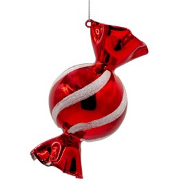 BOMBKA FORMÓWKA SZKLANA CUKIEREK MICA CZERWONY