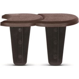 OBRZEŻE PALISADA OGRODOWA PŁASKA PODWÓJNA KOSTKA 3,8M BRĄZ