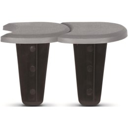 OBRZEŻE PALISADA OGRODOWA PŁASKA PODWÓJNA KOSTKA 3,8M SZARY KAMIENNY